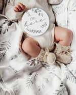 Load image into Gallery viewer, Reversible Milestone Cards - Wild Fern and Grey
