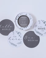 Load image into Gallery viewer, Reversible Milestone Cards - Wild Fern and Grey
